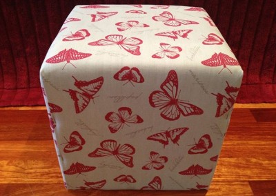 red butterfly Ottoman