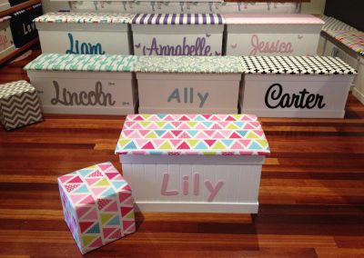 Girl Bunting Ottoman